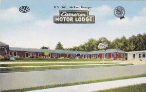 Georgia McRae Cameron Motor Lodge