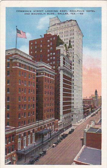 Texas Dallas Commerce Street Looking East