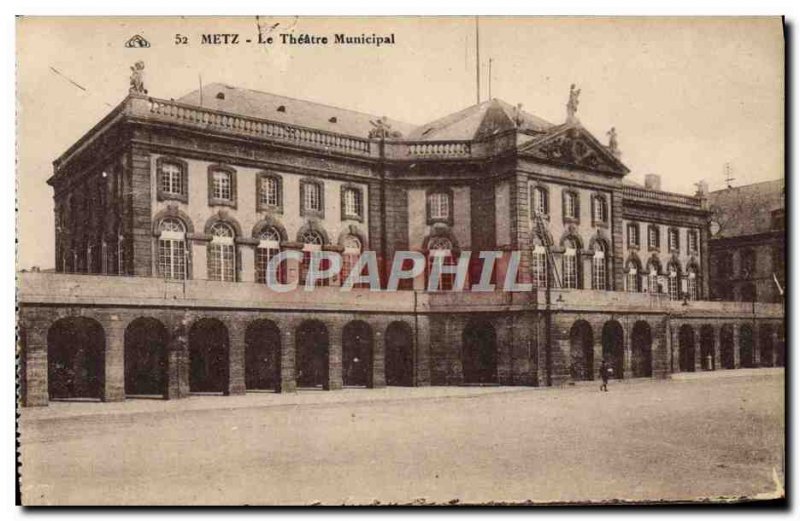 Old Postcard Metz Municipal Theater