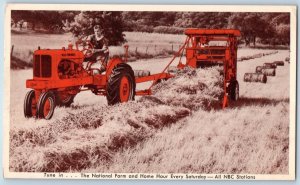 Lincoln Nebraska NE Postcard The National Farm New Roto Baler Farming 1948