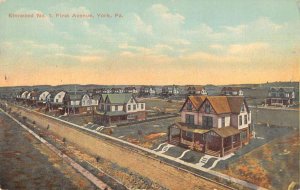 York Pennsylvania Elmwood  First Avenue Vintage Postcard AA21634