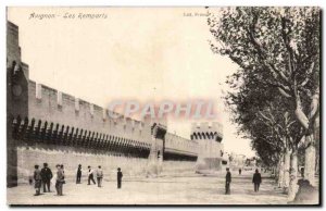Old Postcard Avignon Ramparts