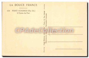 Postcard Old Port VENDRES L'Entree du Port