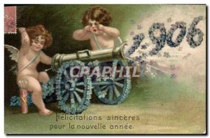 Old Postcard Fantasy Angel Angels Canon 1906