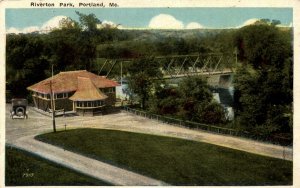 Portland, Maine - Car parked at Riverton Park - in 1919