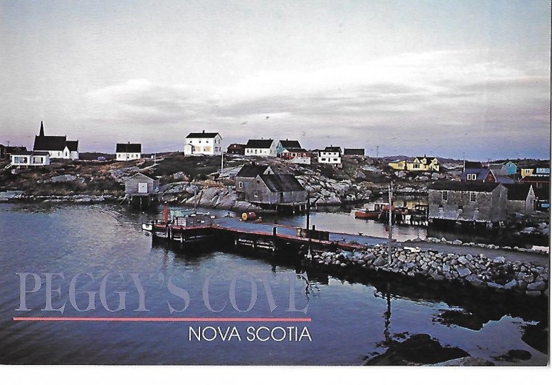 Town of Peggy's Cove & Dock Nova Scotia Canada 4 by 6