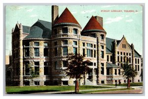 Vintage 1907 Postcard Public Library, Toledo, Ohio