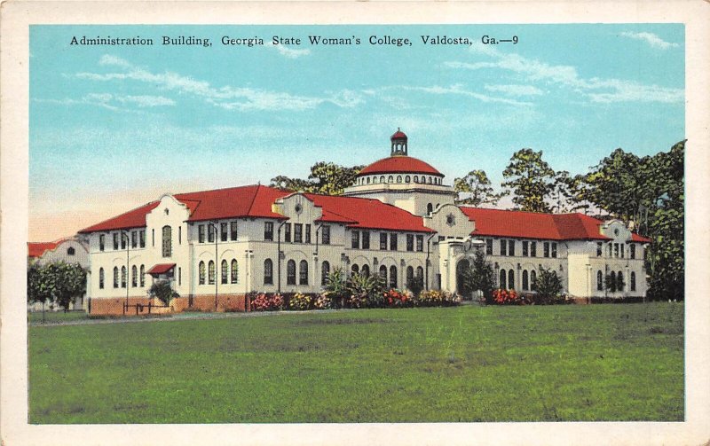 Valdosta Georgia 1920s Postcard Georgia State Woman's College