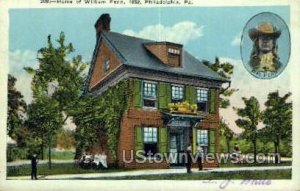 Home of William Penn. 1682 - Philadelphia, Pennsylvania