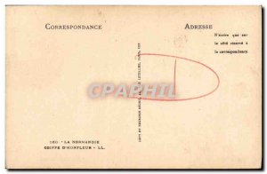 Postcard Old Honfleur Cap Folklore Costume