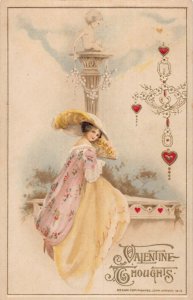 J82/ Valentine's Day Love c1910 Postcard John Winsch Cupid Woman 225