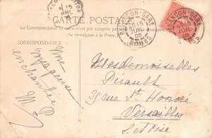 France 1905 Besancon Promenade Chamars Statue du General Pajol postcard