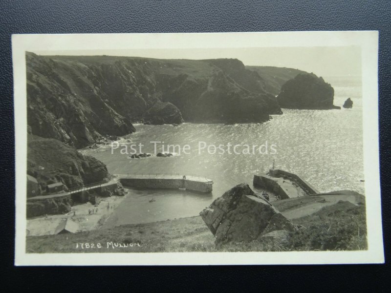 Cornwall MULLION COVE Harbour c1930's RP Postcard by Hawke of Helston