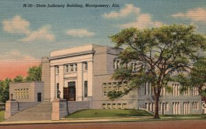 Vintage Postcard 1930's State Judiciary Building Court Chambers Montgomery AL