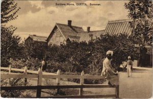 PC PAKISTAN, QUETTA, SOLDIERS HOME, Vintage Postcard (b43191)