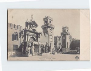 Postcard Porta dell Arsenale Venice Italy