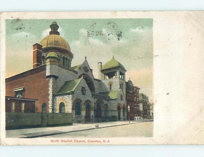 Divided-Back CHURCH SCENE Camden New Jersey NJ p5335