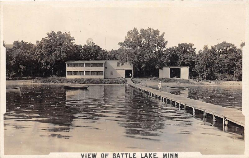 D30/ Battle Lake Minnesota Mn Real Photo RPPC Postcard 1920 Dock ...