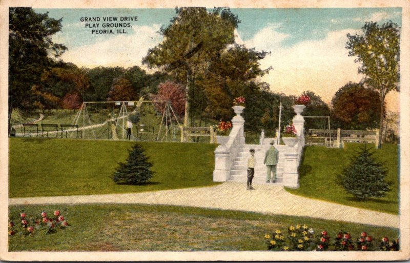 Illinois Peoria Grand View Drive Play Grounds 1918