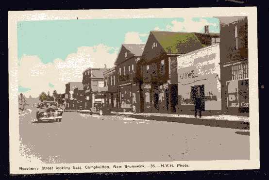 Vintage Canadian Postcard. Campbellton, New Brunswick.