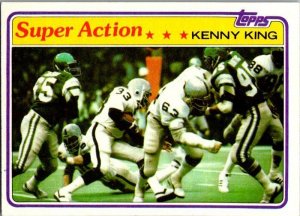 1981 Topps Football Card Kenny King Oakland Raiders sk10397