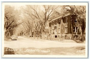 1942 Chaffee Street Residence View Des Moines Iowa IA RPPC Photo Posted Postcard