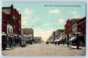 Aberdeen South Dakota Postcard Main Street South Exterior c1911 Vintage Antique