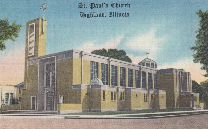 HIGHLAND, Illinois, 1930-40s; St. Paul's Church