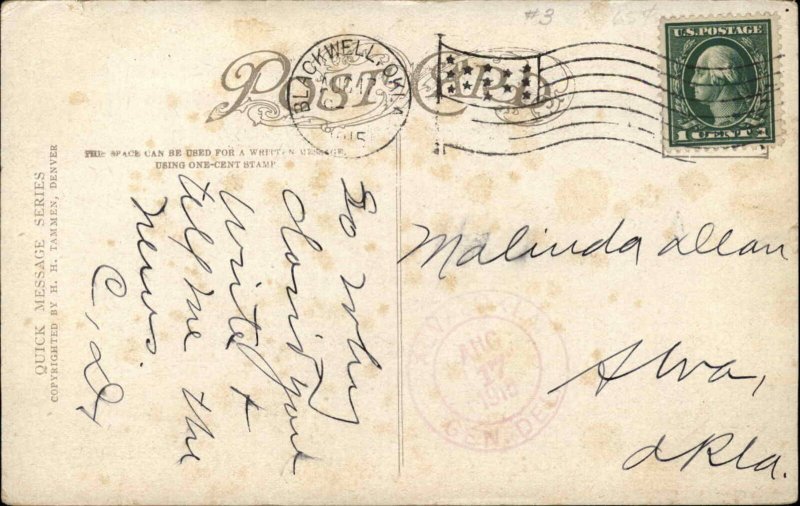 Antique Postcard HH Tammen Old Man Glasses Spectacles PLEASE WRITE