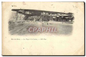 Old Postcard Mers les Bains Beach and Casino