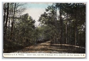 Lovers Lane Greenville and New Ipswich New Hampshire NH DB Postcard R29