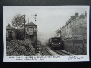 SOUTHAMPTON Railway Tunnel Junction c1953 RP Postcard by Pamlin Repro M3211