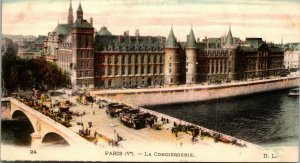 Vtg 1910s The Conciergerie Île de la Cité Paris France Postcard