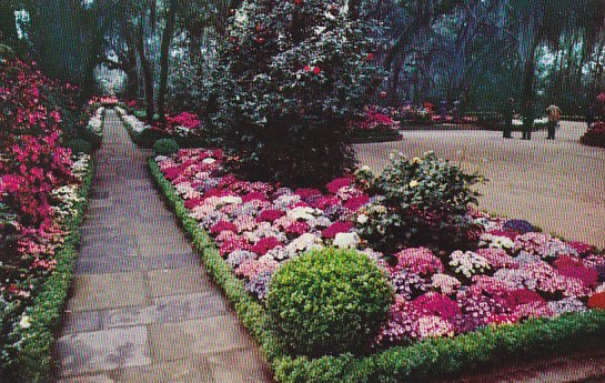 Alabama Mobile Bellingrath Gardens Path In Center Of The Gardens