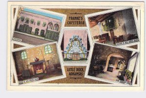 PPC POSTCARD ARKANSAS LITTLE ROCK FRANKE'S CAFETERIA MULTI-VIEW EXTERIOR INTERIO