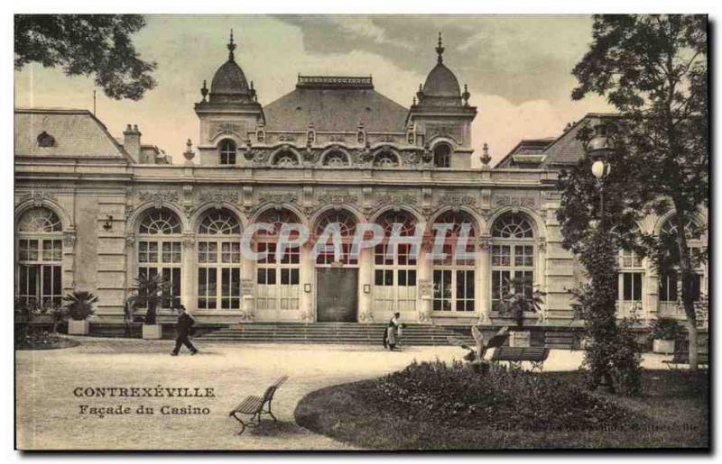 Contrexeville Postcard Old facade of the casino