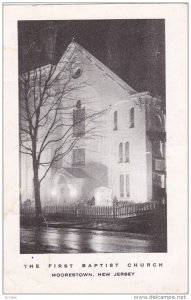 MOORESTOWN , New Jersey , 50-60s ; First Baptist Church