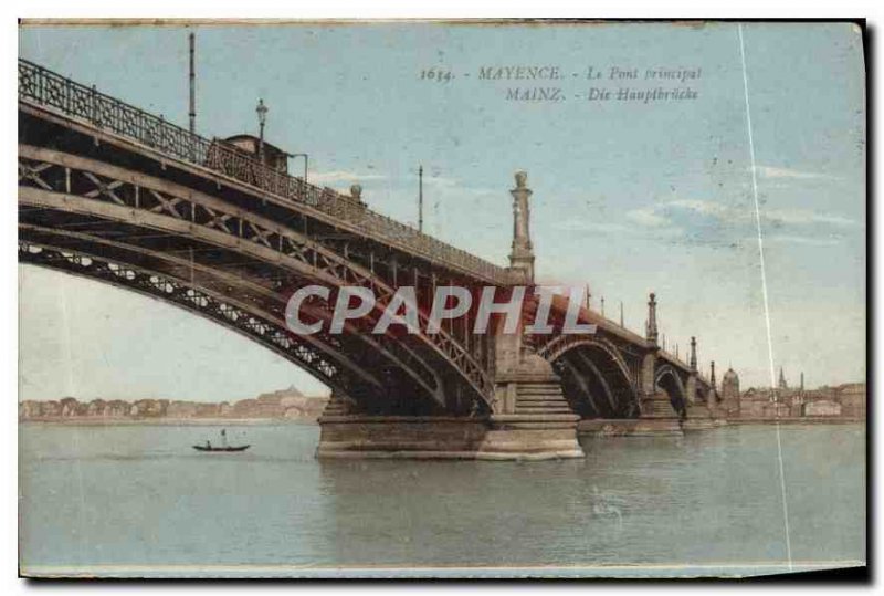 Modern Postcard Mainz Mainz Main Bridge Die Hausbruch