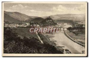 Old Postcard Saarburg Bez Sort