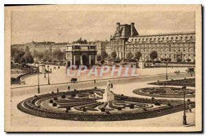Postcard Old Paris Place du Carrousel