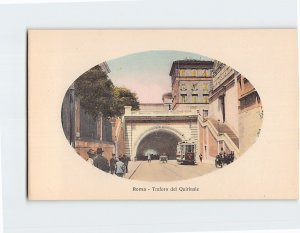 Postcard Traforo del Quirinale Rome Italy