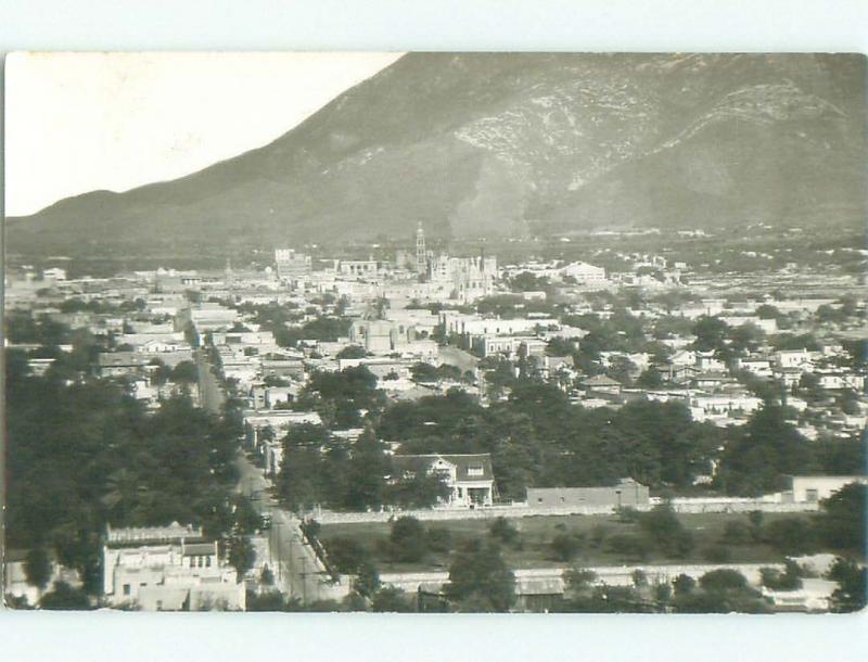 Pre-1950 rppc CARD WRITER SAYS THIS IS MONTERREY Nuevo Leon Mexico i3651