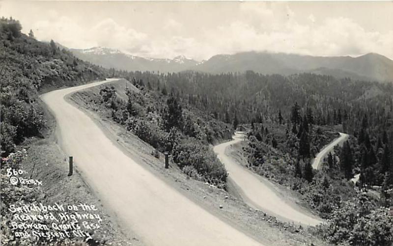 RPPC  REDWOOD HIGHWAY Switchback between Grants Pass & Crescent City  Patterson