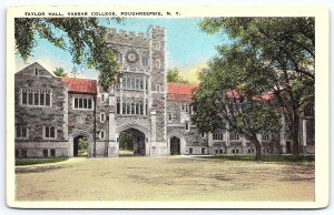 Taylor Hall Vassar College Building Poughkeepsie New York NY Historical Postcard