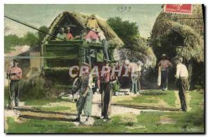 Locomobile Old Postcard Peasants