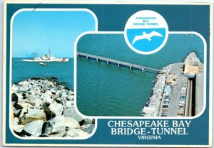 Postcard - Chesapeake Bay Bridge-Tunnel - Virginia