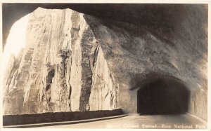 F89/ Zion National Park Utah RPPC Postcard c1940s Mt Carmel Tunnel 6