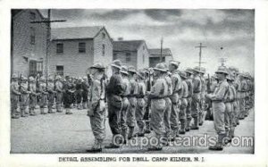Detail assembling, camp kilmer, New Jersy, USA Military Unused 