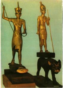 CPM Tutankhamen Treasures – Gold Statuettes of the King EGYPT (852734)