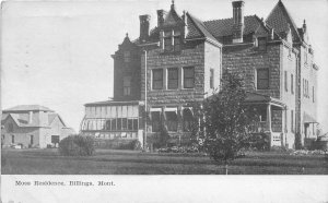 F48/ Billings Montana Postcard 1910 Moss Residence Home